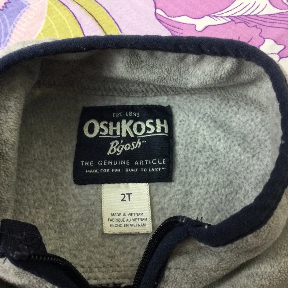 EUC OshKosh Fleece 1/4 Zip Up Sweatshirt Toddler